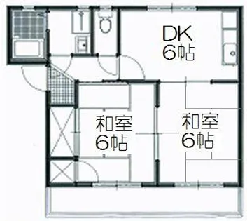 サンパティオ【201号室】の間取り