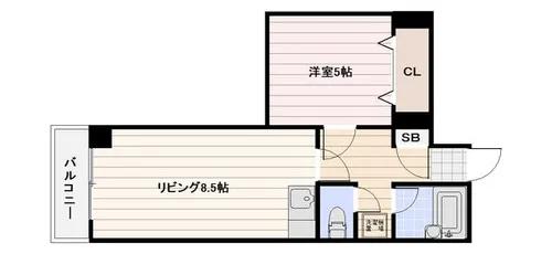 グランブルーアクア【201号室】の間取り