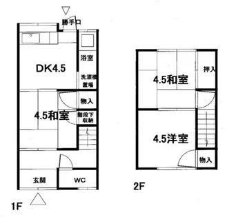 香月中央二丁目千々和アパート【1階】の間取り
