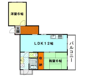大阪府大阪市西区千代崎1丁目【マンション】の間取り