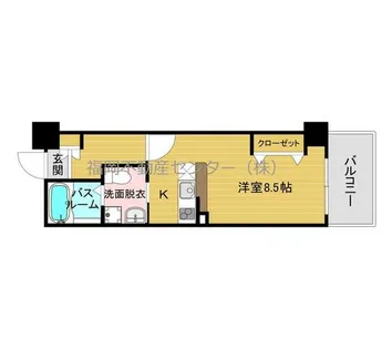 福岡県福岡市博多区博多駅南2丁目【マンション】の間取り