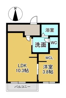 フォーヴル柴田【205号室】の間取り