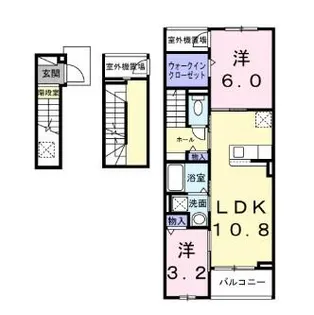 福岡県福岡市早良区飯倉7丁目【アパート】の間取り