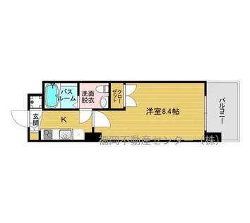 福岡県福岡市博多区千代6丁目【マンション】の間取り