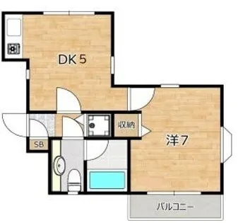 京都府京都市北区紫野花ノ坊町【マンション】の間取り