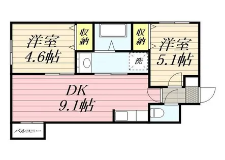 Many’s CourtN6【2階】の間取り