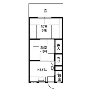 大阪府箕面市萱野1丁目【アパート】の間取り