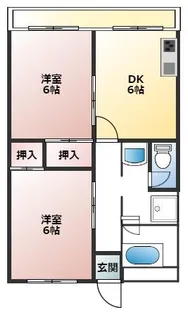 マイコーポ土山【302号室】の間取り