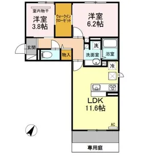 D-room三宅【1階】の間取り
