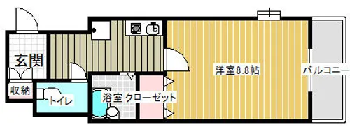 アヴェーレ太子橋【6階】の間取り