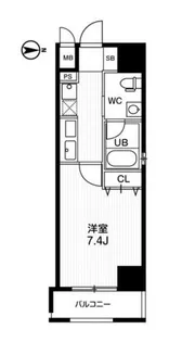 アーバンフラッツ四条西洞院【12階】の間取り