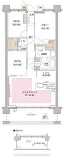 パークシュロス芦屋(F)【4階】の間取り