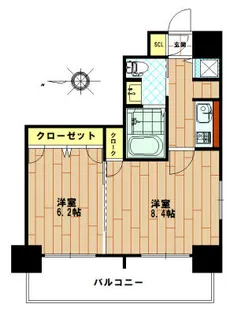 ステイツ姪浜駅前【13階】の間取り