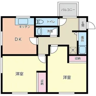 グリーンハイツ A棟【2階】の間取り