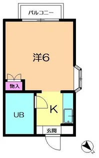 ルミエール平城山【2階】の間取り