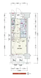 プレサンスTHE KYOTO 彩美【0103号室】の間取り