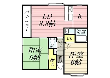 キューブ32【0201号室】の間取り