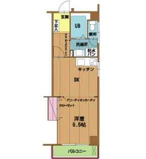 奥堂グリーンハイツ【0305号室】の間取り