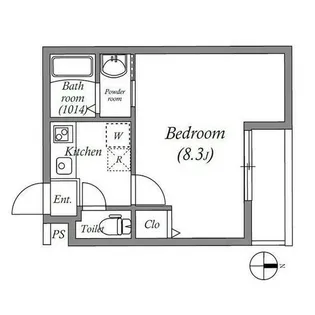 EN西ノ京二条【4階】の間取り