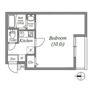 EN西ノ京二条【3階】の間取り
