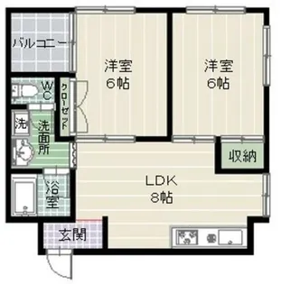 福岡県福岡市早良区荒江2丁目【マンション】の間取り