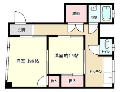 石井マンション【4階】の間取り