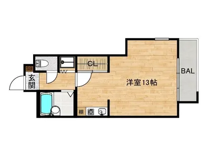 ライオンズマンション三条口【203号室】の間取り