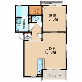 メゾン エパヌイ【1階】の間取り