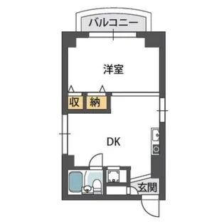 ネイティヴ京橋【3階】の間取り