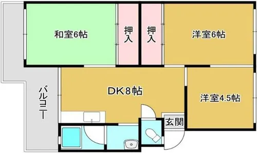 加茂コーポラス【102号室】の間取り