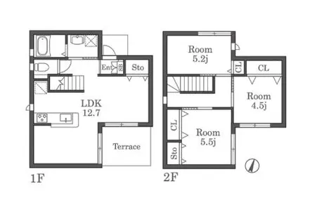 福岡県福岡市南区長丘1丁目【一戸建】の間取り