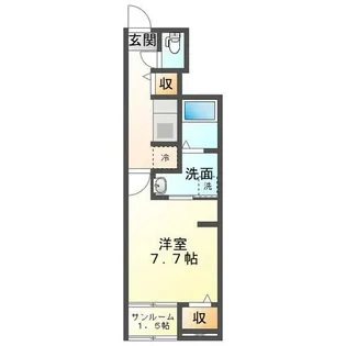 アンデスハイツⅡ【1階】の間取り