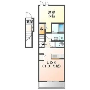 スリースター【2階】の間取り