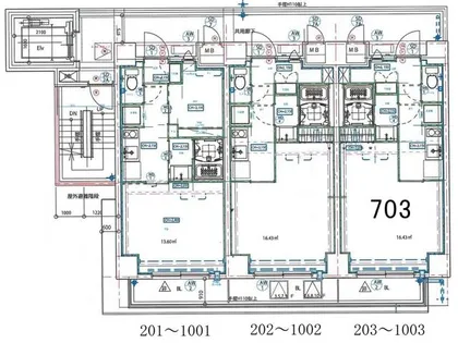 大阪府大阪市淀川区十三本町1丁目【マンション】の間取り