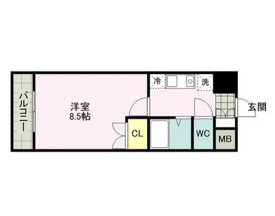 ヤマゼンロイヤルパレス【301号室】の間取り