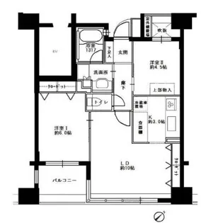 福岡県福岡市博多区古門戸町【マンション】の間取り
