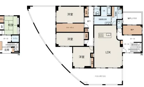 兵庫県尼崎市東難波町3丁目【一戸建】の間取り