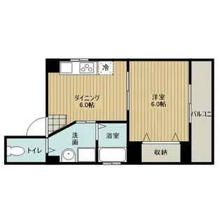 イルソーレ林寺【202号室】の間取り