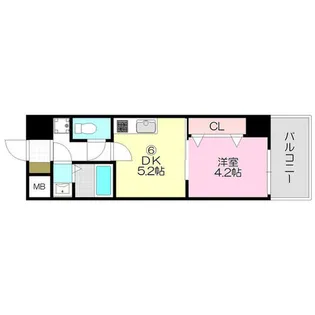 大阪府東大阪市川俣3丁目【マンション】の間取り