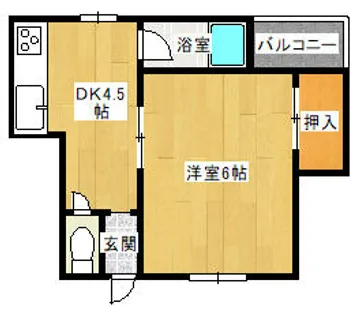 イルソーレ出来島Ⅱ【1階】の間取り