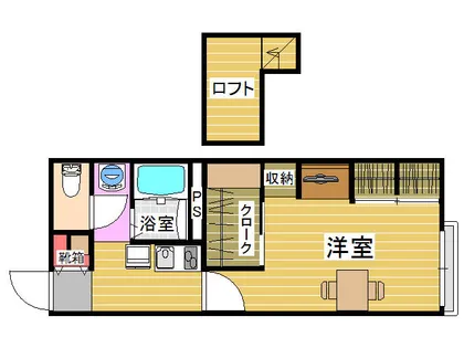 レオパレス福岡大学前A【103号室】の間取り