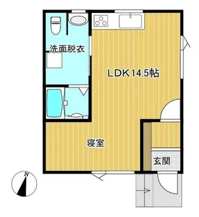 北海道檜山郡厚沢部町新町【アパート】の間取り