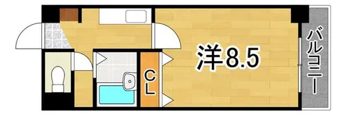 シーフィール三愛【3階】の間取り