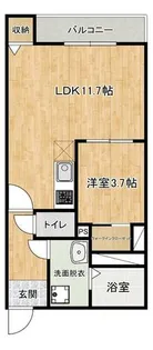 FUKUREA【301号室】の間取り