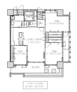 LEGEND111【7階】の間取り