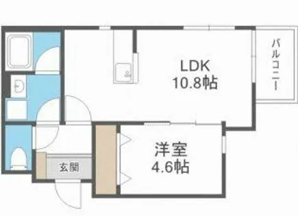 SWEET ALYSSUM MUGINOⅡ【1階】の間取り