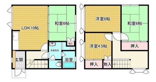 北海道室蘭市宮の森町2丁目【一戸建】の間取り