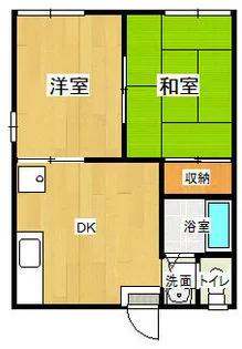 近江ハイツ【1階】の間取り