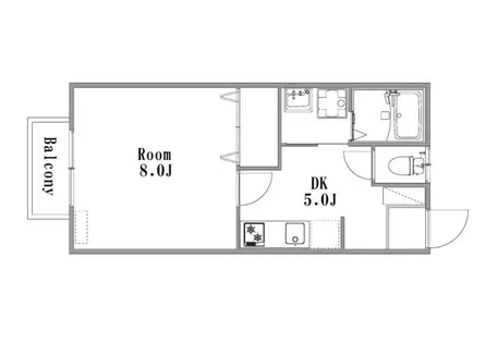 メゾン桜坂【202号室】の間取り