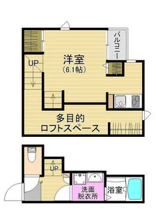 CB次郎丸REIZ(ライツ)【105号室】の間取り